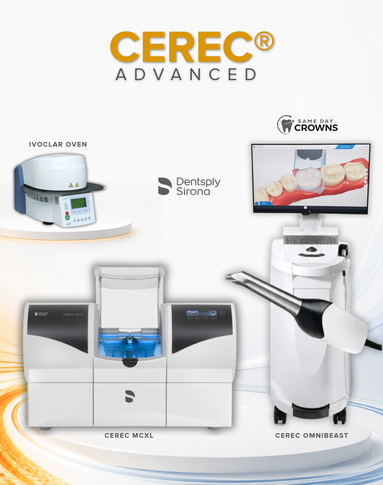 CEREC Advanced system with OmniBeast scanner, MC XL milling unit and Ivoclar Programat CS furnace