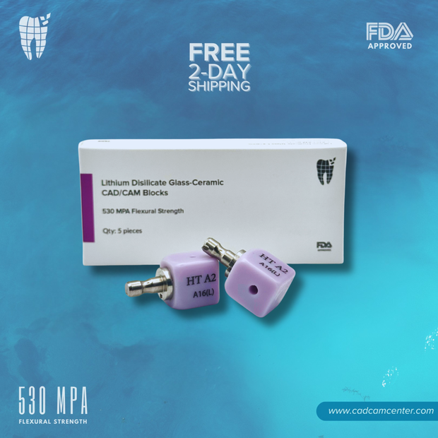 299.00 CEREC Blocks - Implant Lithium Disilicate A16 (L) - Qty: 4 - $299.00