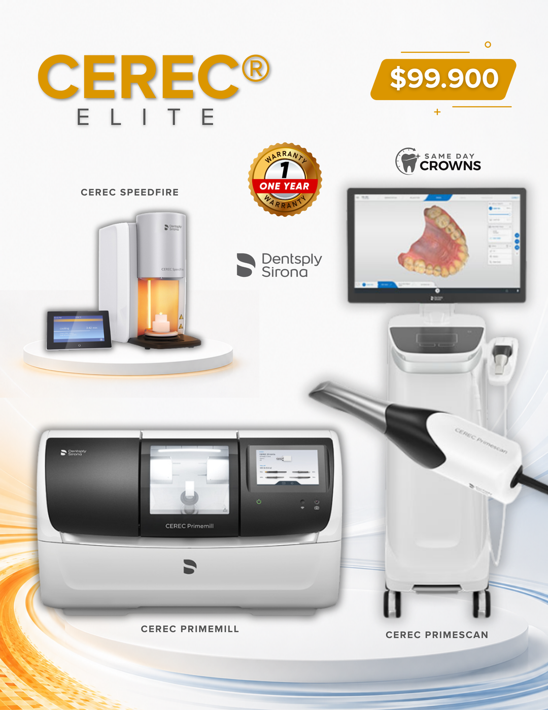 CEREC Primescan + Primemill + SpeedFire Complete System