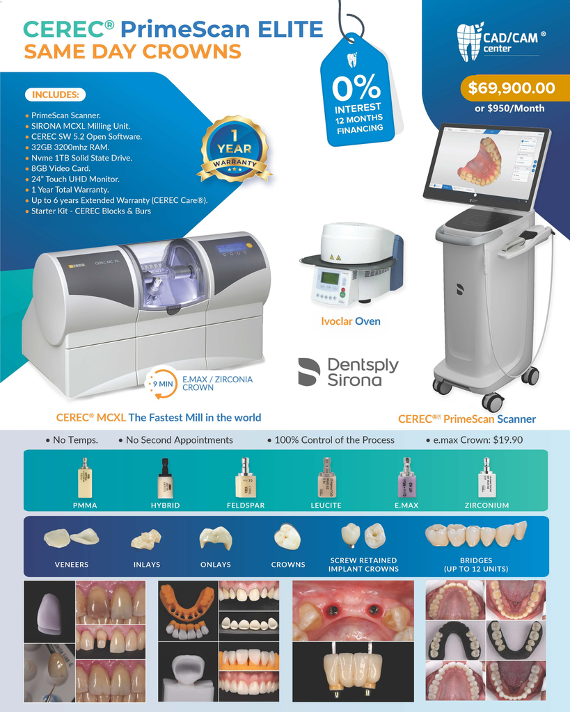 CEREC® Omnibeast - MCXL Milling Unit + Ivoclar Programat Furnace
