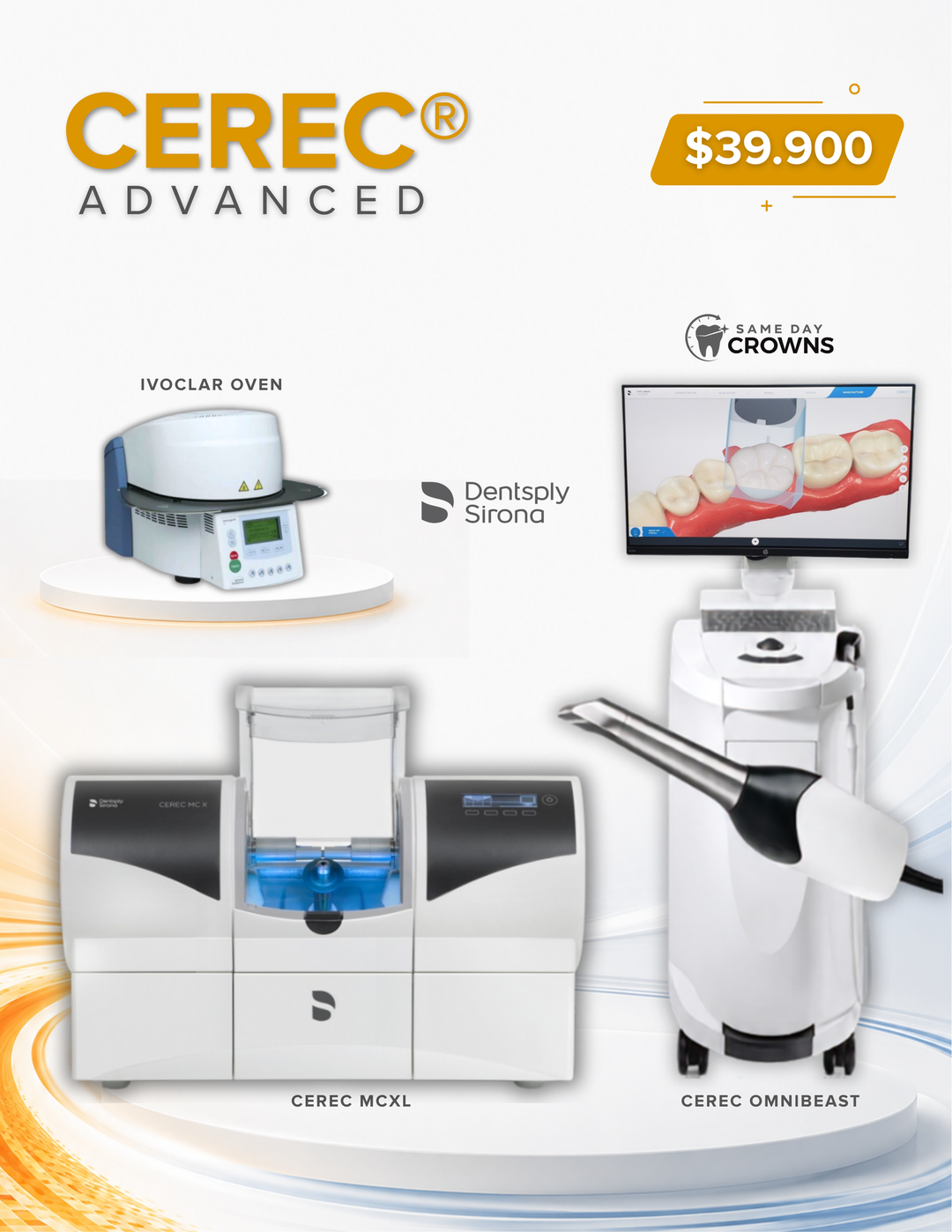 CEREC® Omnibeast - MCXL Milling Unit + Ivoclar Programat Furnace