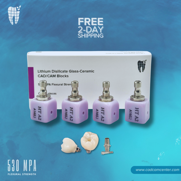 299.00 CEREC Blocks - Implant Lithium Disilicate A16 (L) - Qty: 4 - $299.00