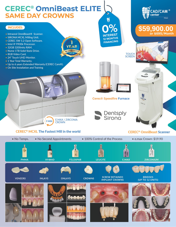 CEREC Omnibeast + MCXL (Dry Mill) + SpeedFire - $59,900.00